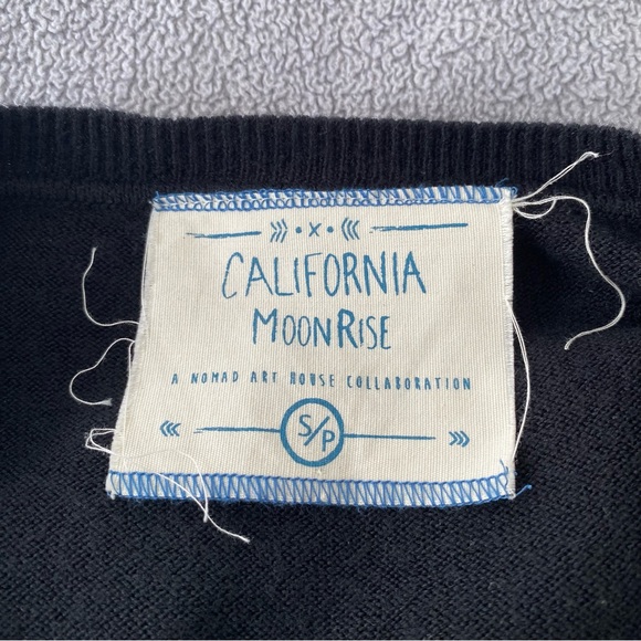 CALIFORNIA MOONRISE Black Long-sleeve Dress with Lace Detailing - Picture 6 of 7